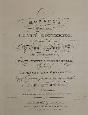 Bild Nr.1: 135-843 Hummel,J.N.: (Musik)