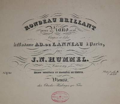 Bild Nr.2: 135-843 Hummel,J.N.: (Musik)