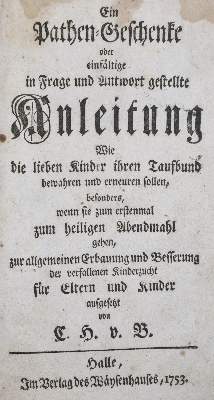 Bild Nr.1: 135-90 B(ogatzky),C.H.v.: (Alte Drucke, Handschriften und Theologie)