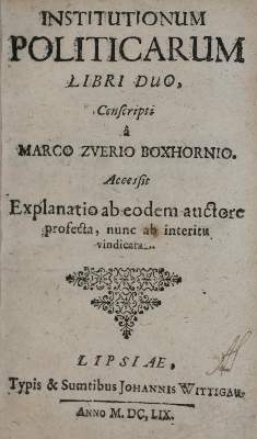 Bild Nr.1: 135-94 Boxhorn,M.Z.: (Alte Drucke, Handschriften und Theologie)
