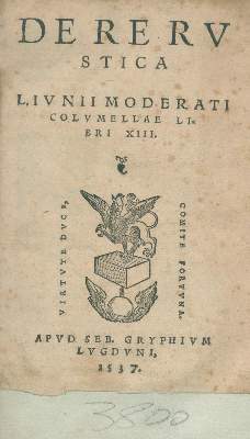 Bild Nr.1: 135-944 Columella,L.J.M.: (Land- und Forstwirtschaft, Landwirtschaft)