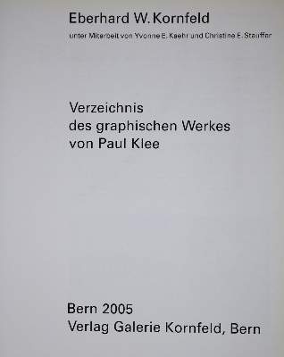 Bild Nr.2: 135-998 Kornfeld,E.W.: (Klee)