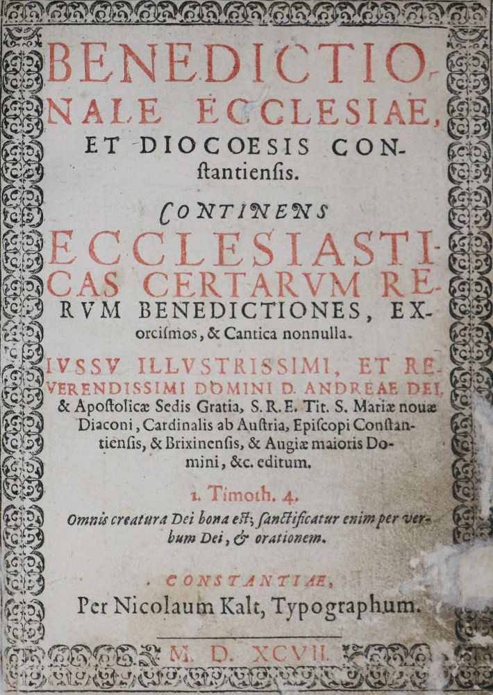 Große Abbildung Nr.1: 136-10 (Andreas von Österreich).: (Alte Drucke, Handschriften und Theologie)