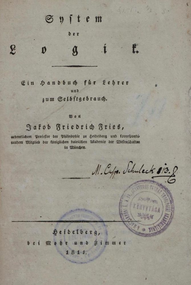 Große Abbildung Nr.1: 136-1004 Fries,J.F.: (Literatur und illustrierte Bücher bis 19.Jahrhundert)