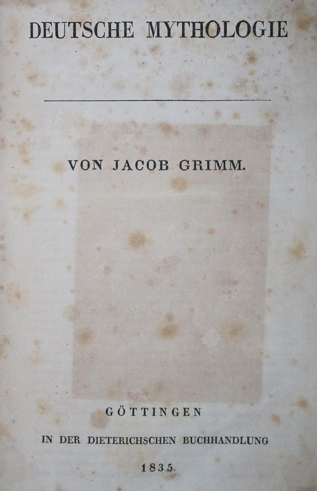 Große Abbildung Nr.1: 136-1024 Grimm,J.: (Literatur und illustrierte Bücher bis 19.Jahrhundert)