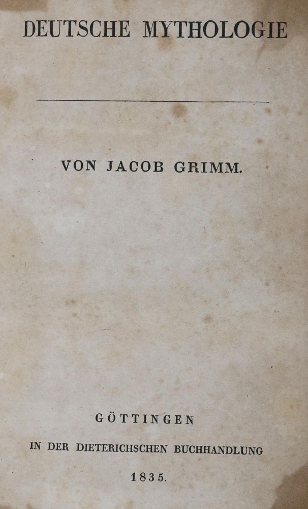 Große Abbildung Nr.1: 136-1025 Grimm,J.: (Literatur und illustrierte Bücher bis 19.Jahrhundert)