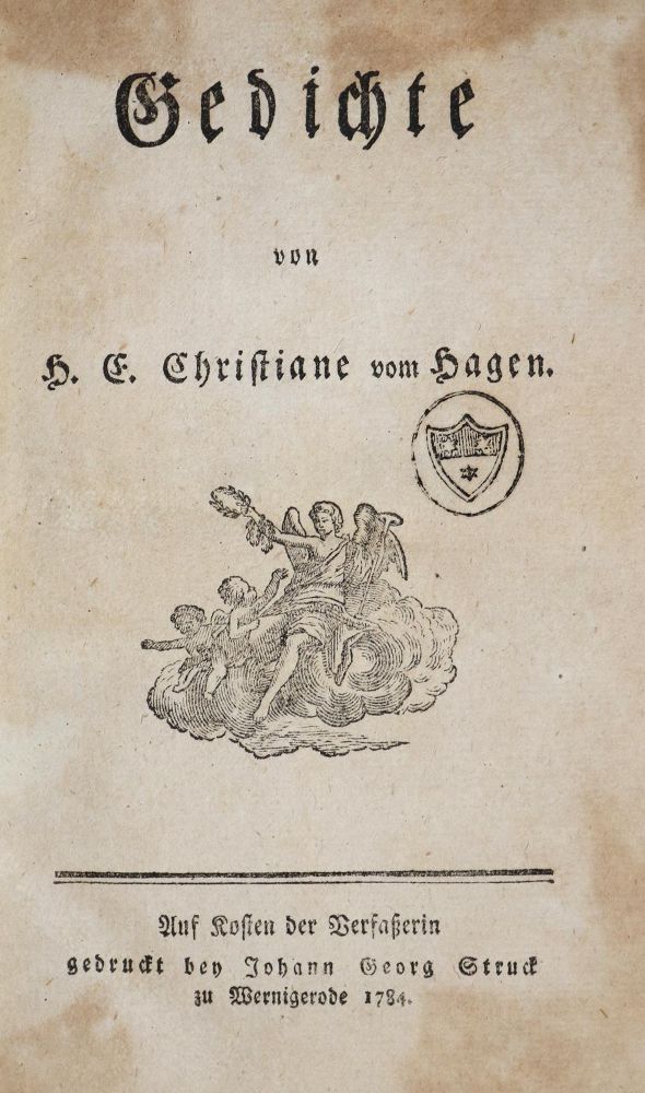 Große Abbildung Nr.1: 136-1027 Hagen,H.E.C.v.: (Literatur und illustrierte Bücher bis 19.Jahrhundert)