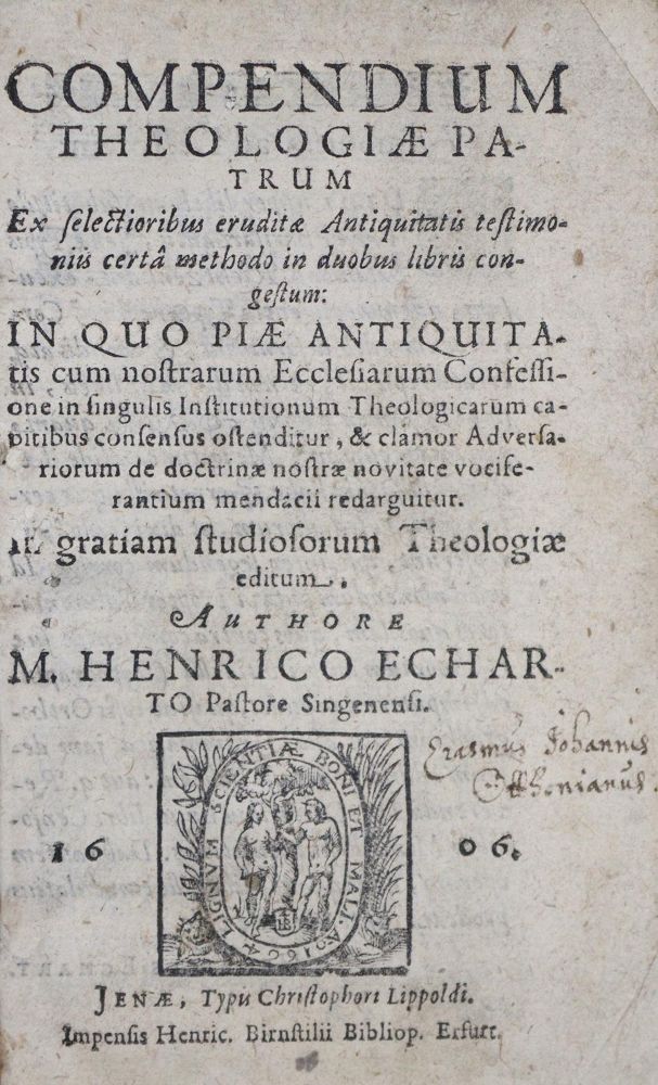 Große Abbildung Nr.1: 136-103 Eckhard,H.: (Alte Drucke, Handschriften und Theologie)