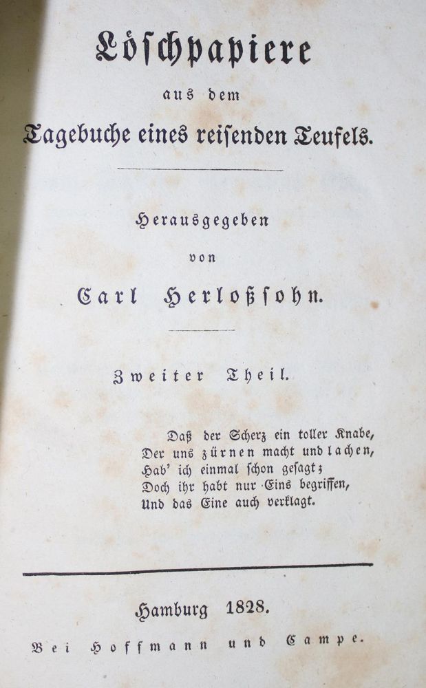 Große Abbildung Nr.1: 136-1038 Herloßsohn,K. (Hrsg.).: (Literatur und illustrierte Bücher bis 19.Jahrhundert)