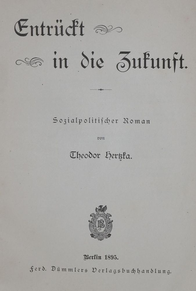 Große Abbildung Nr.1: 136-1039 Hertzka,Th.: (Literatur und illustrierte Bücher bis 19.Jahrhundert)