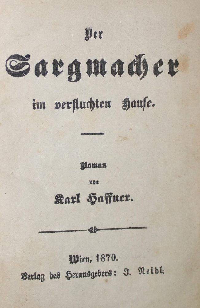 Große Abbildung Nr.1: 136-1053 Haffner,K. (d.i. K.Schlechter).: (Kolportage)