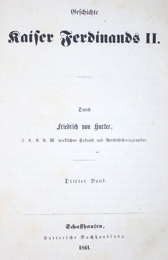 Große Abbildung Nr.1: 136-1054 Hurter,F.v.: (Kolportage)