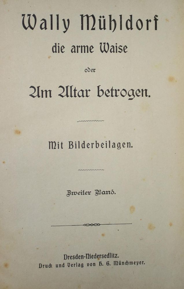 Große Abbildung Nr.1: 136-1055 Wally Mühldorf,: (Kolportage)