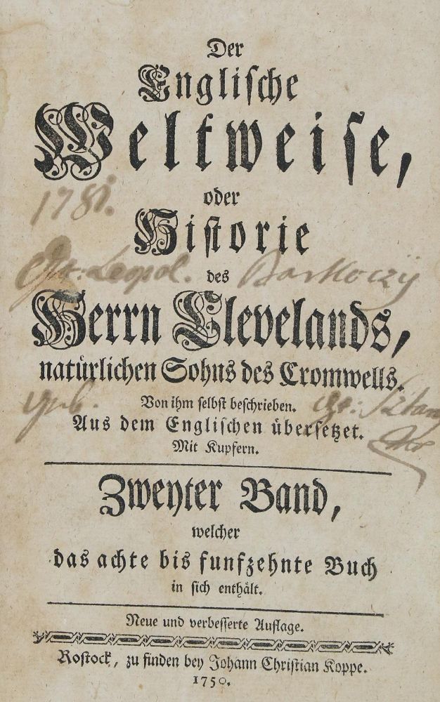 Große Abbildung Nr.1: 136-1115 (Prevost d'Exiles, A.-F.).: (Literatur und illustrierte Bücher bis 19.Jahrhundert)
