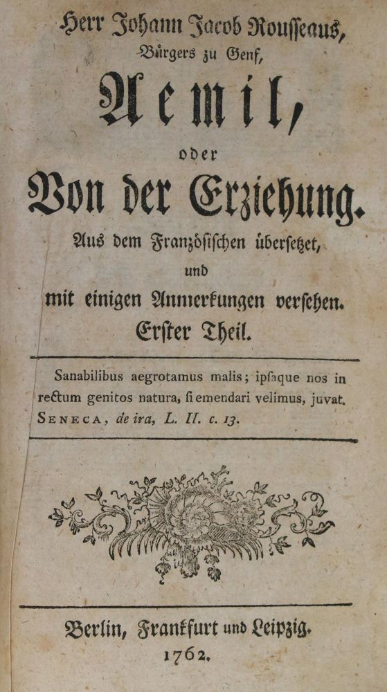 Große Abbildung Nr.1: 136-1125 Rousseau,J.J.: (Literatur und illustrierte Bücher bis 19.Jahrhundert)