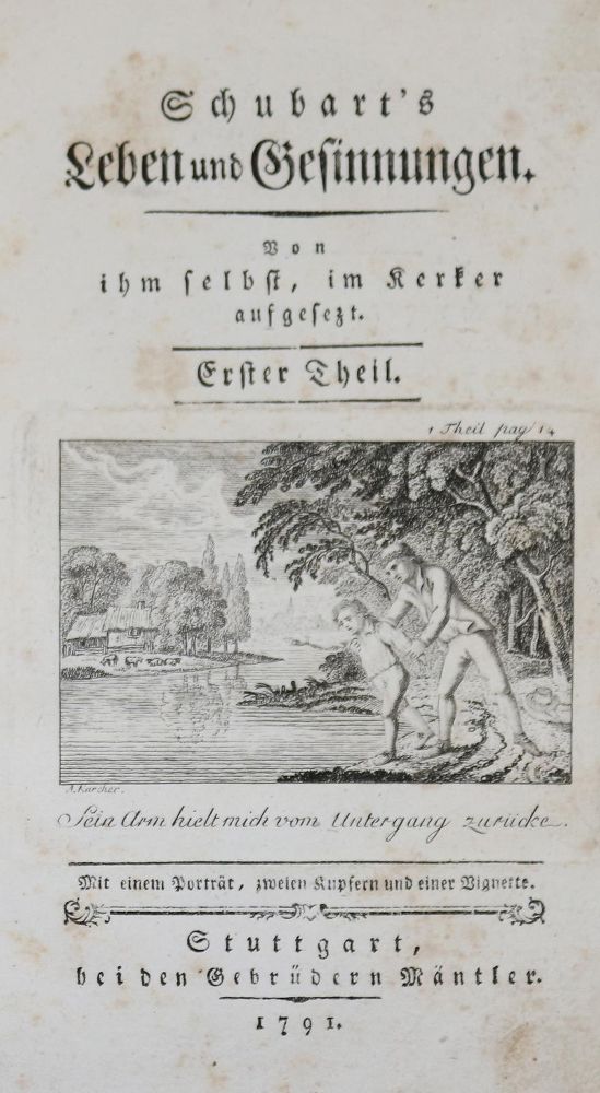 Große Abbildung Nr.1: 136-1133 Schubart,C.F.D.: (Literatur und illustrierte Bücher bis 19.Jahrhundert)