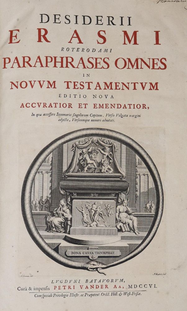 Große Abbildung Nr.1: 136-114 Erasmus Roterodamus,D.: (Alte Drucke, Handschriften und Theologie)