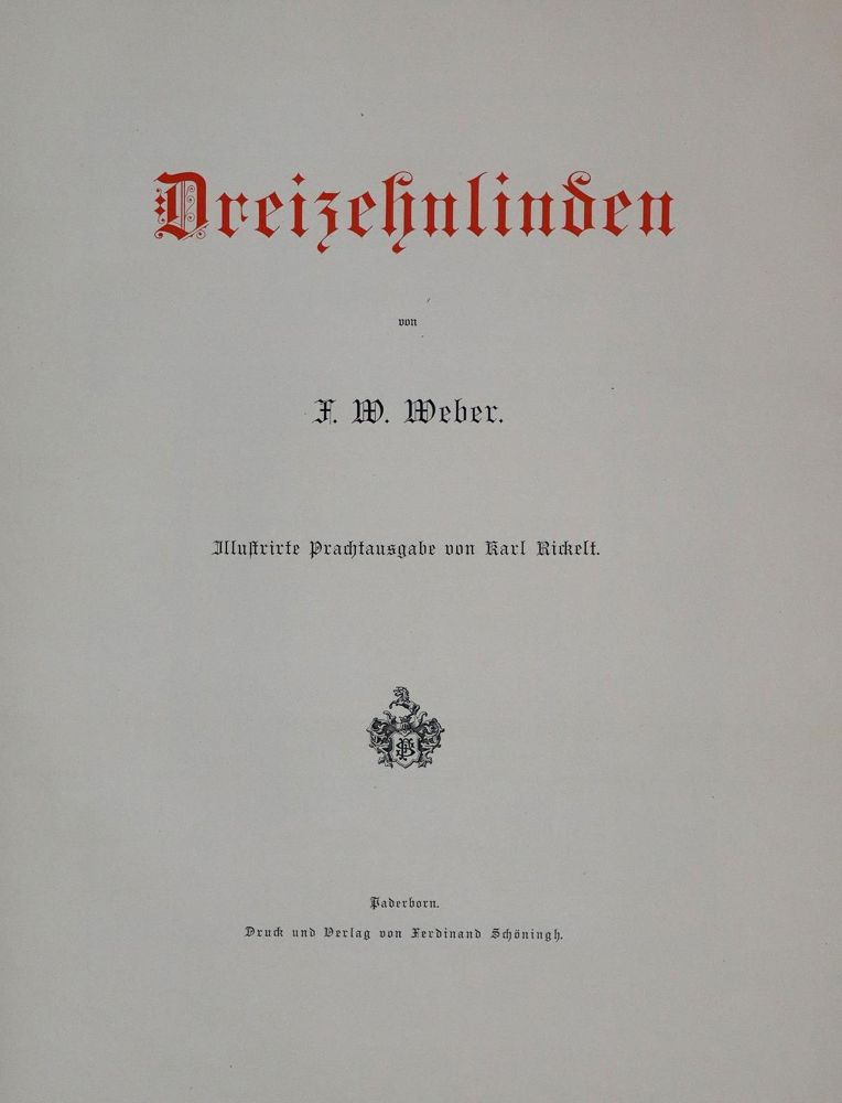 Große Abbildung Nr.4: 136-1158 Weber,F.W.: (Literatur und illustrierte Bücher bis 19.Jahrhundert)