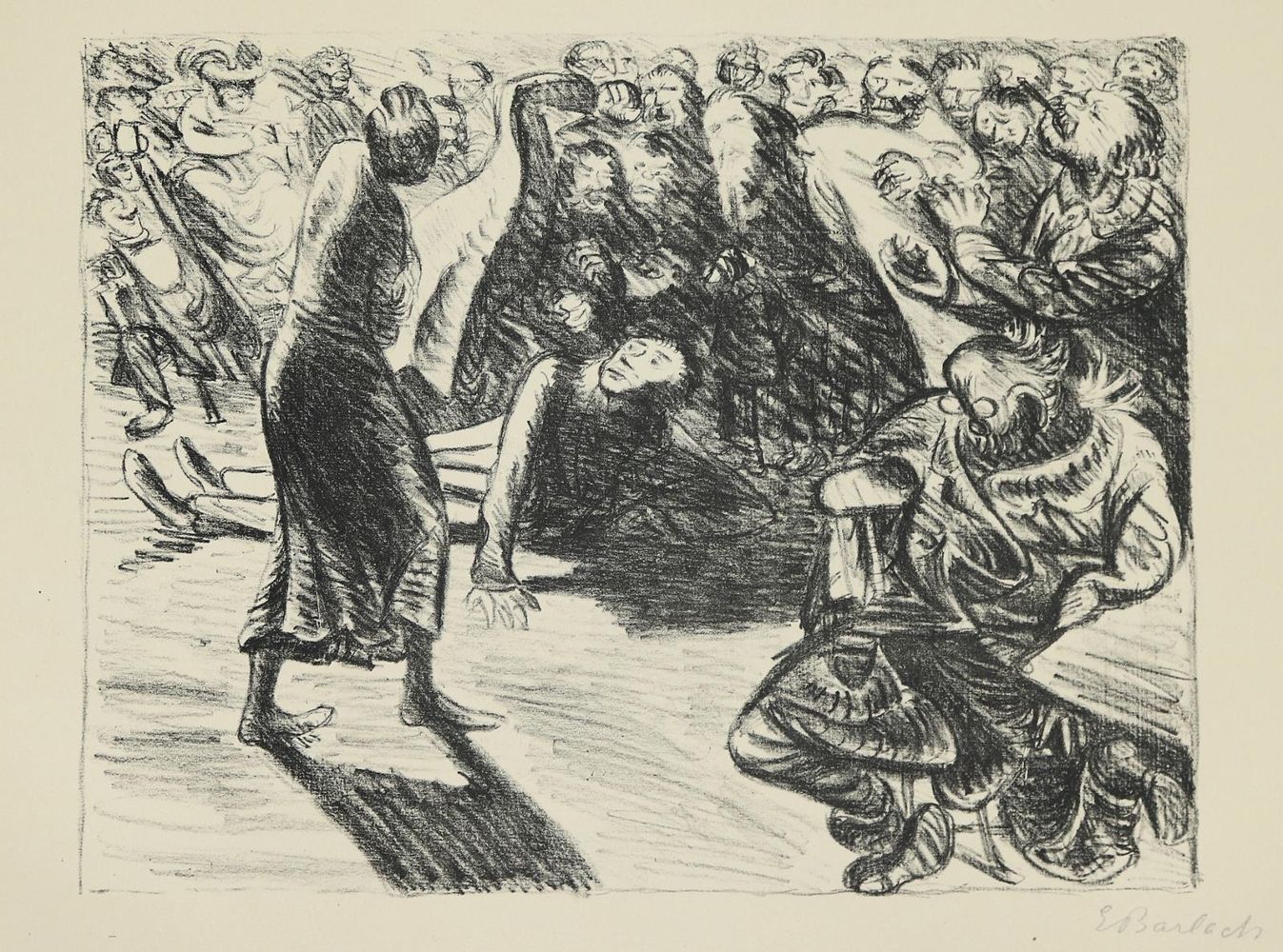 Große Abbildung Nr.7: 136-1176 Barlach,E.: (Literatur und illustrierte Bücher 20.Jahrhundert - Alte Literatur in modernen Ausgaben)