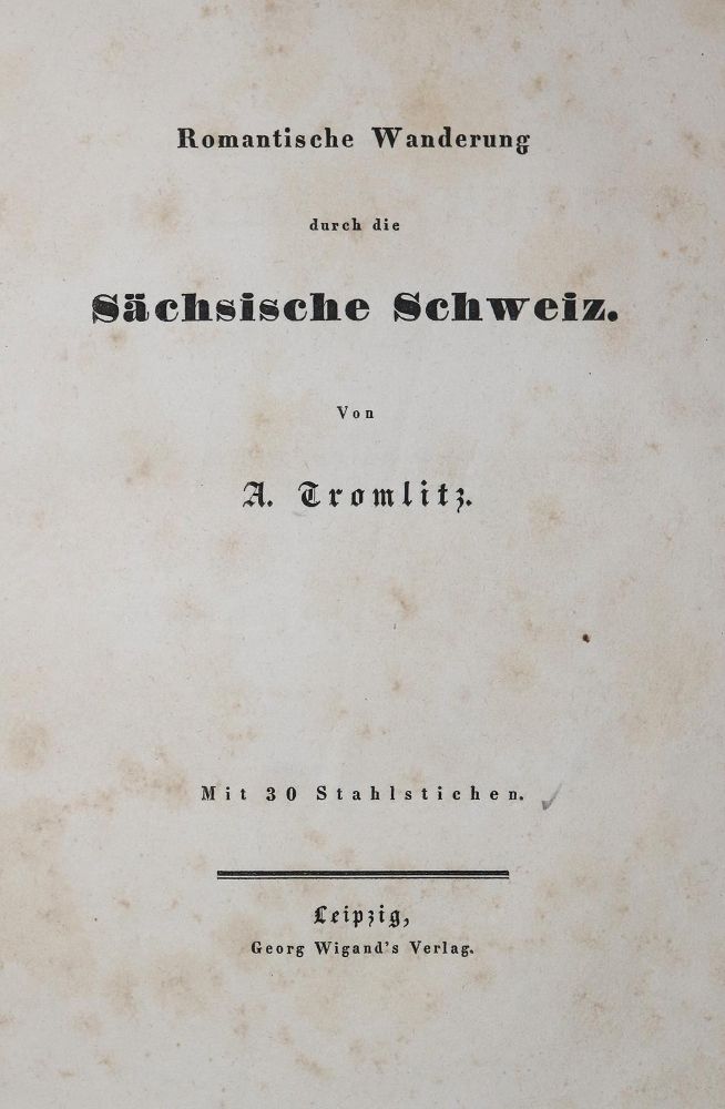 Große Abbildung Nr.2: 136-1209 Das malerische und romantische Deutschland.: (Literatur und illustrierte Bücher 20.Jahrhundert - Alte Literatur in modernen Ausgaben)