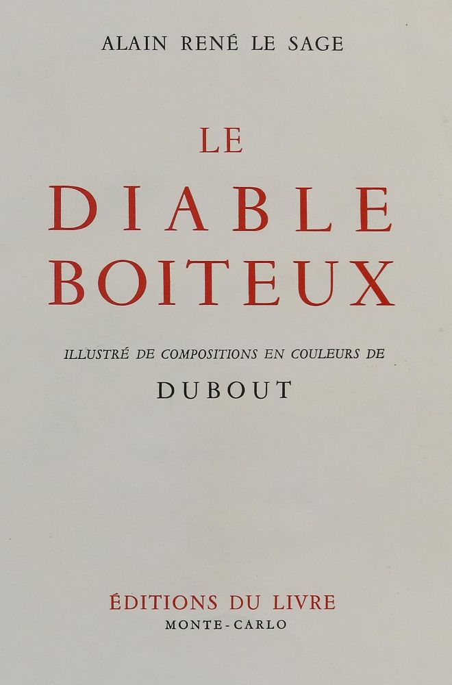 Große Abbildung Nr.1: 136-1213 Le Sage,A.R.: (Dubout)