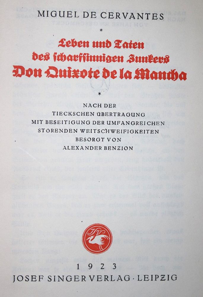 Große Abbildung Nr.1: 136-1217 Cervantes (Saavedra),M.de.: (Einband)