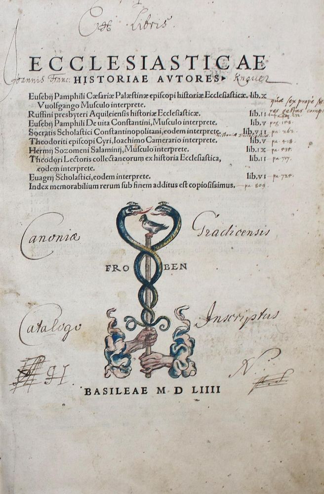 Große Abbildung Nr.1: 136-122 Eusebius Caesariensis.: (Alte Drucke, Handschriften und Theologie)