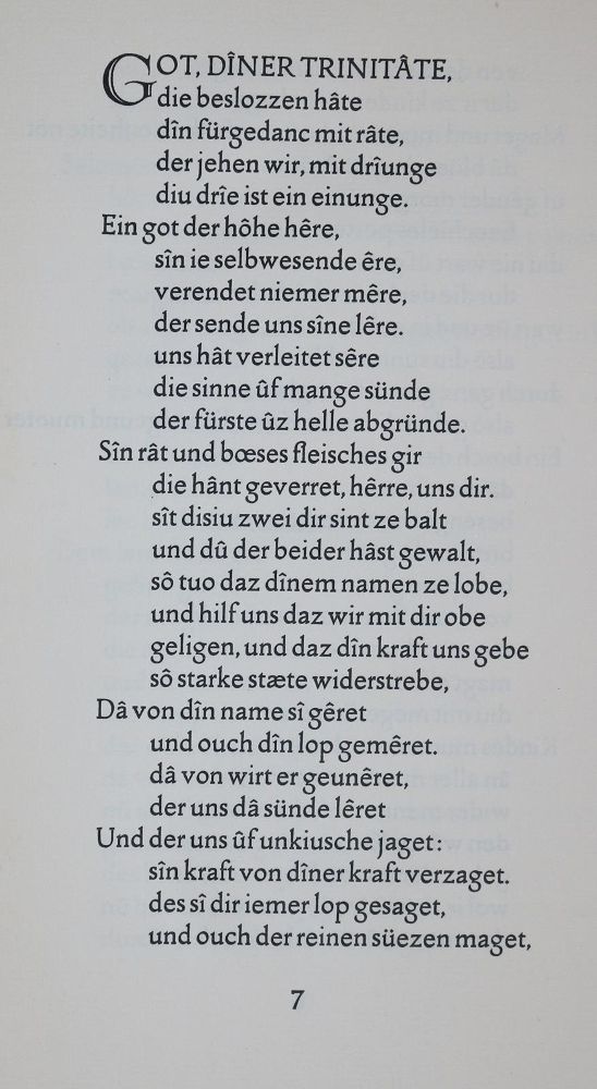 Große Abbildung Nr.1: 136-1229 Walther von der Vogelweide.: (Ernst Ludwig Presse)