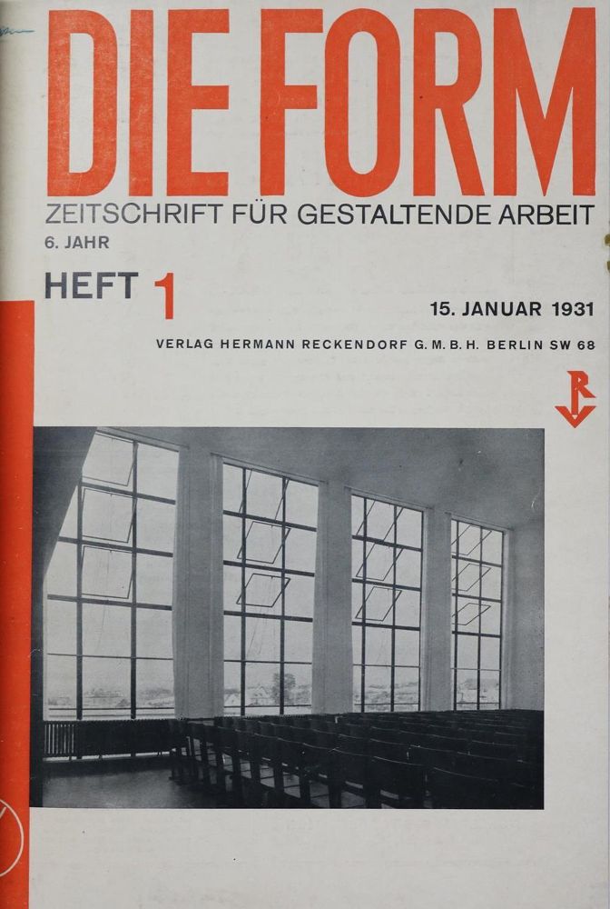 Große Abbildung Nr.1: 136-1233 Form, Die.: (Literatur und illustrierte Bücher 20.Jahrhundert - Alte Literatur in modernen Ausgaben)