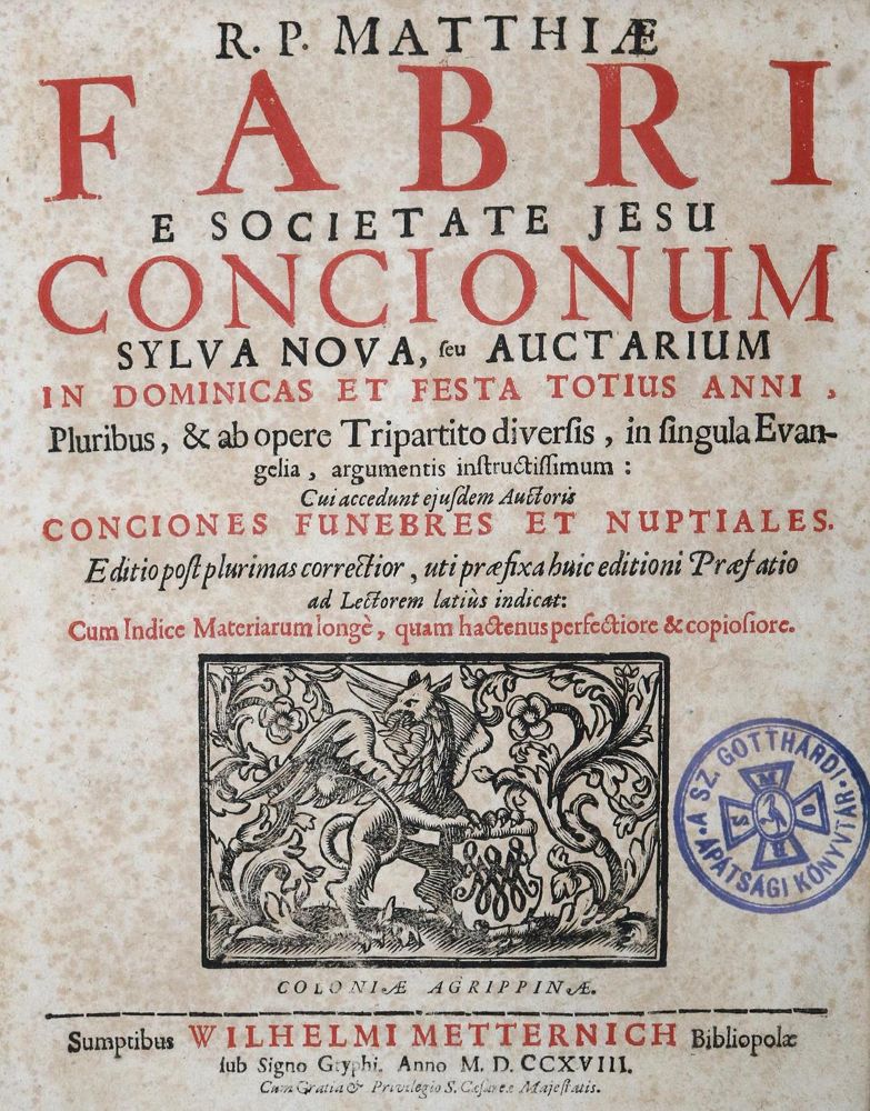 Große Abbildung Nr.1: 136-124 Faber,M.: (Alte Drucke, Handschriften und Theologie)