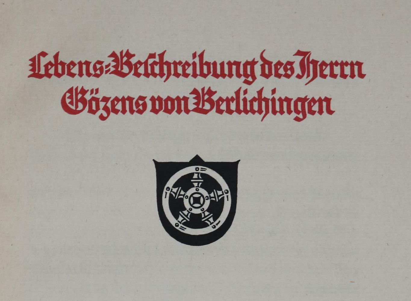Große Abbildung Nr.2: 136-1245 Götz von Berlichingen.: (Literatur und illustrierte Bücher 20.Jahrhundert - Alte Literatur in modernen Ausgaben)