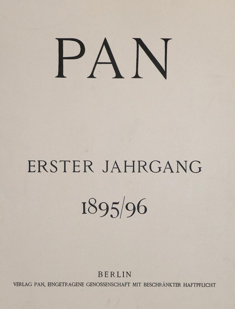 Große Abbildung Nr.4: 136-1323 Pan.: (Literatur und illustrierte Bücher 20.Jahrhundert - Alte Literatur in modernen Ausgaben)