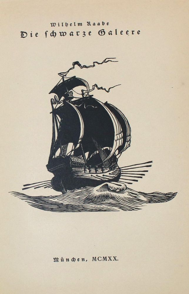 Große Abbildung Nr.1: 136-1338 Raabe, W.: (Literatur und illustrierte Bücher 20.Jahrhundert - Alte Literatur in modernen Ausgaben)