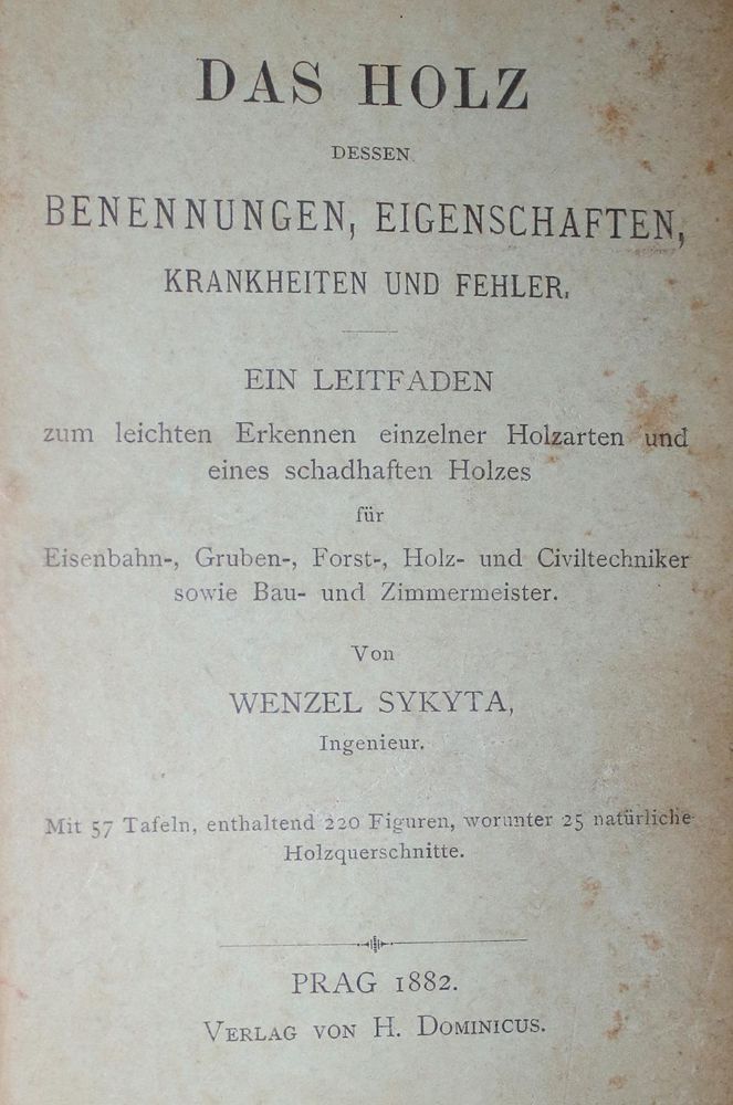 Große Abbildung Nr.1: 136-1416 Sykyta,W.: (Botanik, Holz)