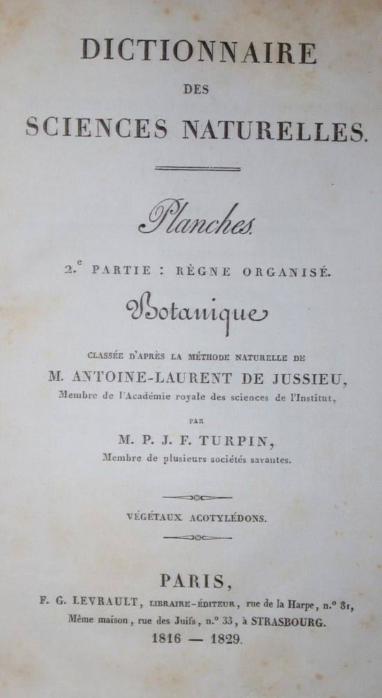 Große Abbildung Nr.1: 136-1436 Turpin,P.J.F.: (Botanik)