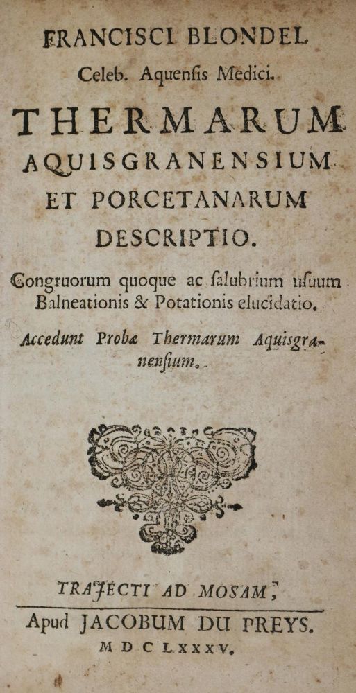 Große Abbildung Nr.1: 136-1441 Blondel,F.: (Medizin, Balneologie)