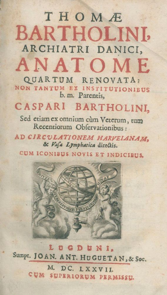 Große Abbildung Nr.1: 136-1443 Bartholin,T.: (Medizin)