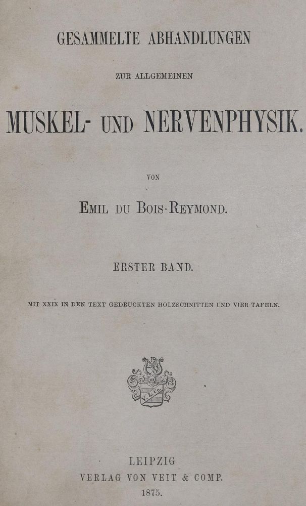 Große Abbildung Nr.1: 136-1450 Bois-Reymond,E.du.: (Medizin)
