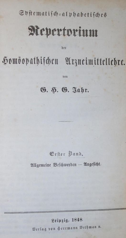 Große Abbildung Nr.1: 136-1468 Jahr,G.H.G.: (Medizin, Homöopathie)