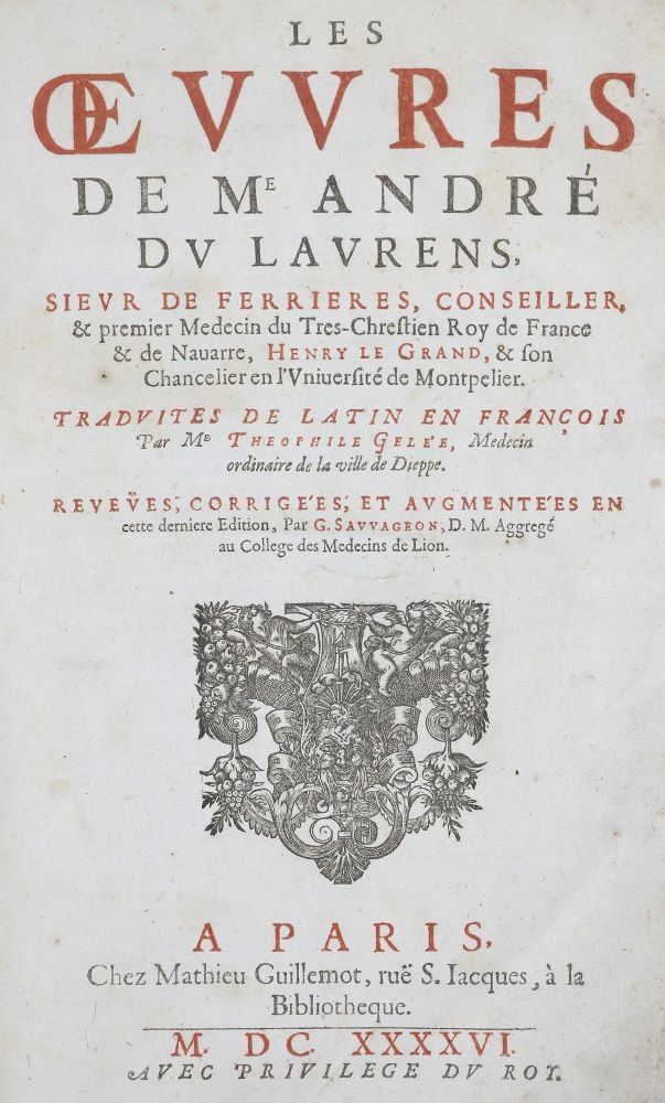 Große Abbildung Nr.3: 136-1478 Laurens,A.du.: (Medizin)