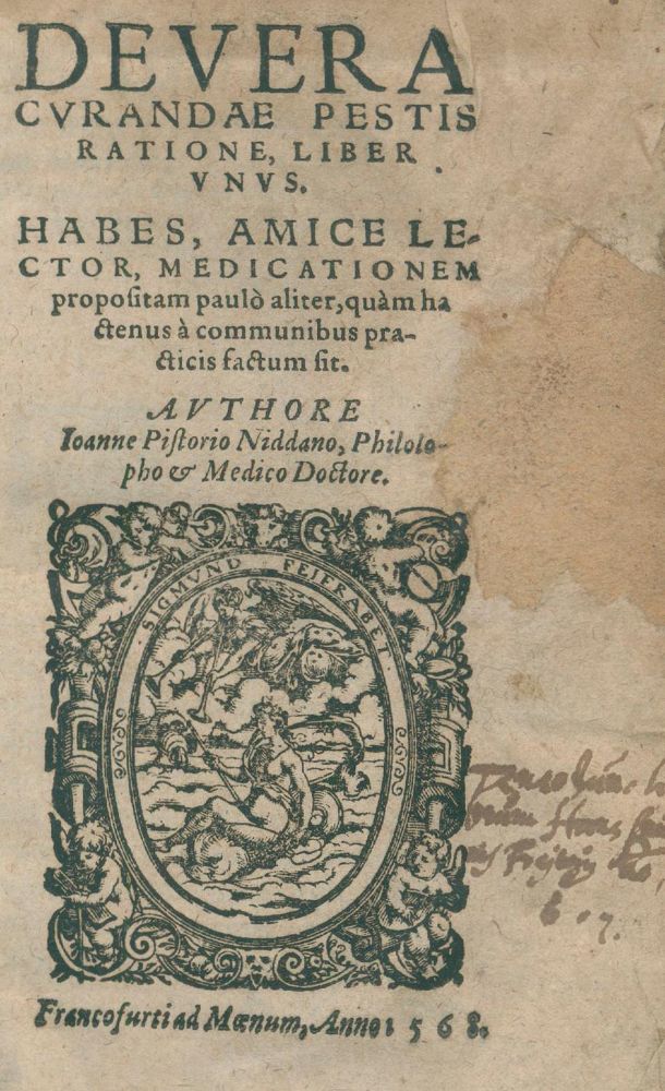 Große Abbildung Nr.1: 136-1494 Pistorius,J.: (Medizin, Pest)