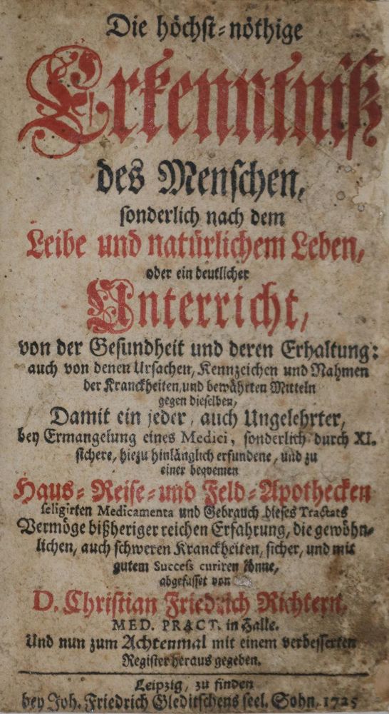 Große Abbildung Nr.1: 136-1512 Richter,C.F.: (Medizin)