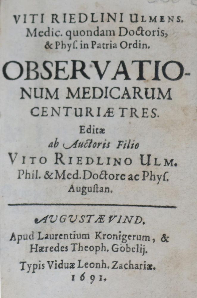 Große Abbildung Nr.1: 136-1514 Riedlin,V.: (Medizin)