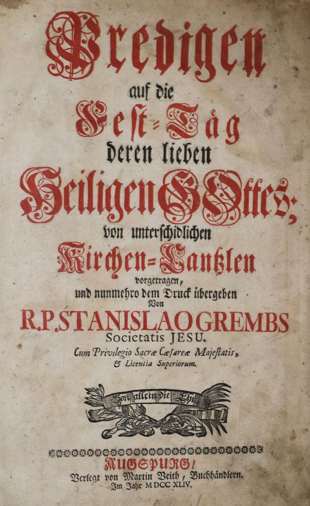 Große Abbildung Nr.1: 136-153 Grembs,S.: (Alte Drucke, Handschriften und Theologie)