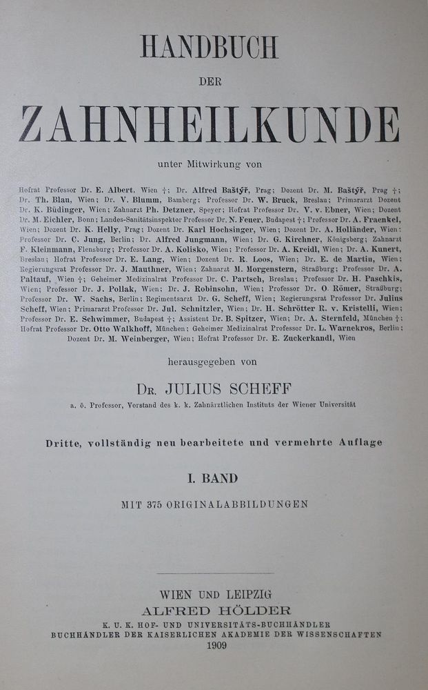 Große Abbildung Nr.1: 136-1532 Scheff,J. (Hrsg.).: (Medizin, Zahnheilkunde)