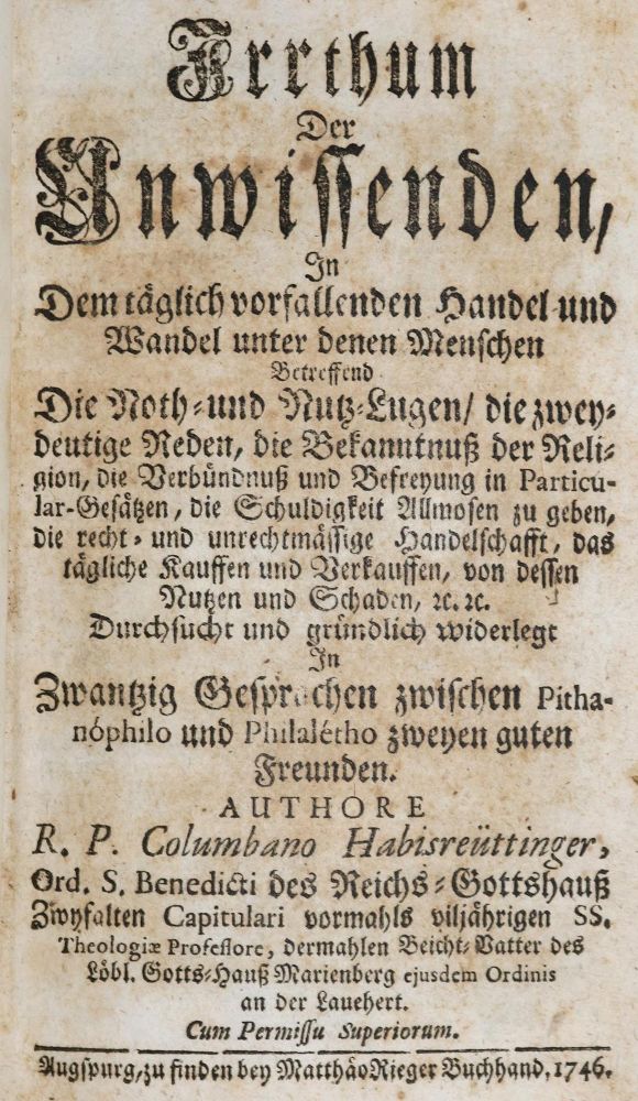 Große Abbildung Nr.3: 136-157 Habisreüttinger,C.: (Alte Drucke, Handschriften und Theologie)