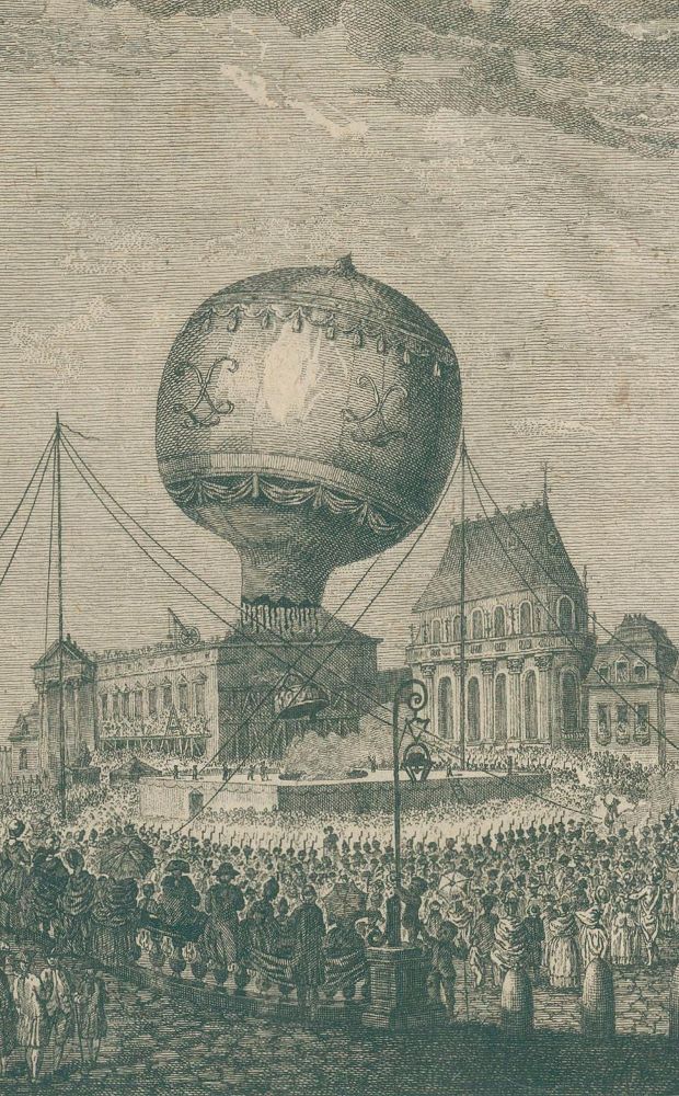 Große Abbildung Nr.1: 136-1579 Faujas de Saint-Fond,(B.).: (Verschiedene Gebiete - Varia, Aeronautik)
