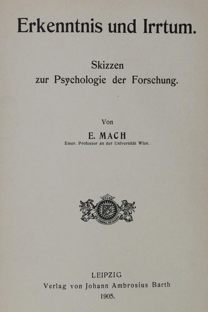 Große Abbildung Nr.1: 136-1654 Mach,E.: (Verschiedene Gebiete - Varia)
