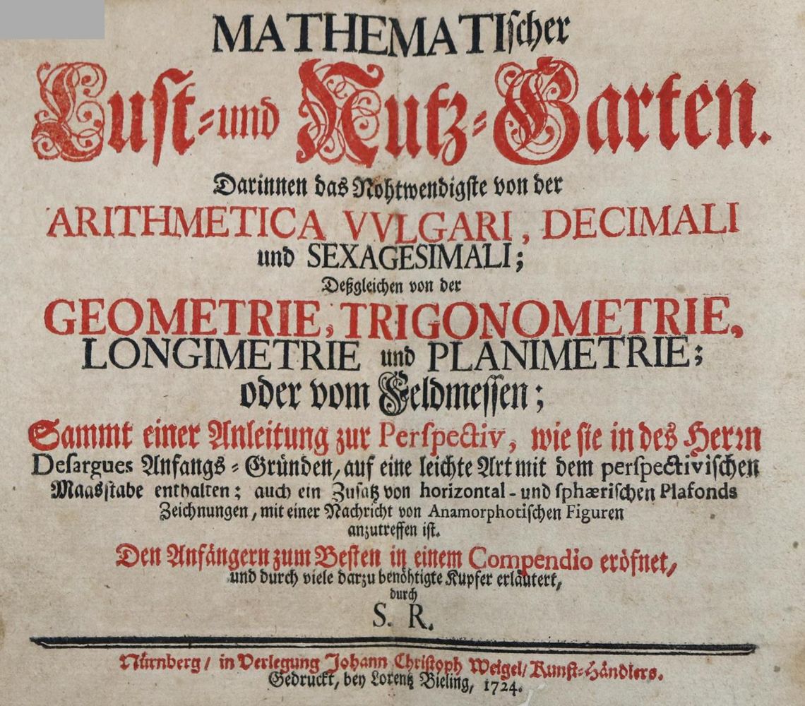 Große Abbildung Nr.2: 136-1672 (Rost,J.L.).: (Verschiedene Gebiete - Varia, Mathematik)