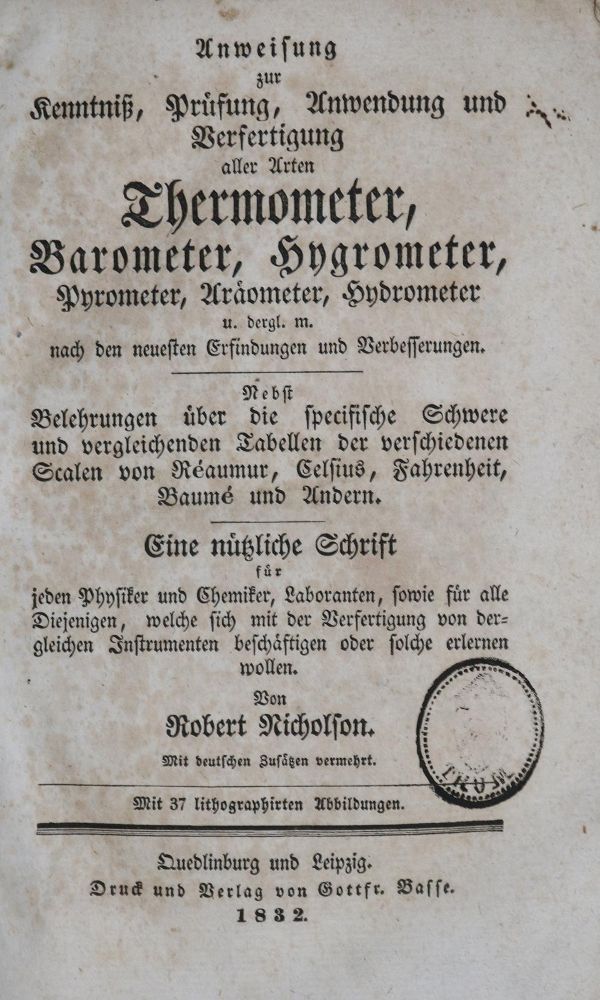 Große Abbildung Nr.1: 136-1681 Nicholson,R.: (Verschiedene Gebiete - Varia, Meteorologie)
